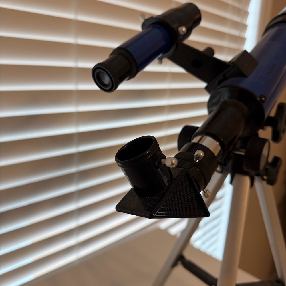 Bundle of 2 Space NASA Blue Kids Telescope & Moon man room decor - Like New - Picture 3 of 5